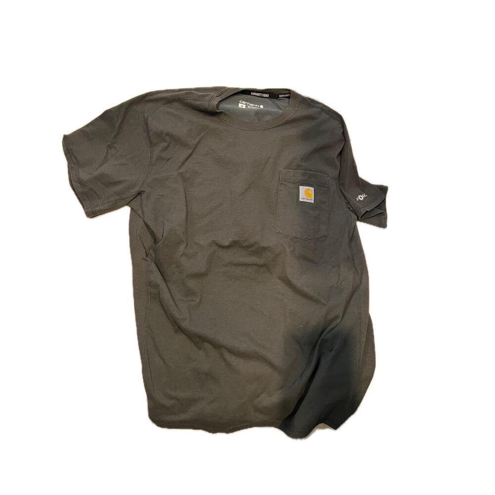 Carhartt Relaxed Fit Charcoal Gray Pckt Tee Mens M